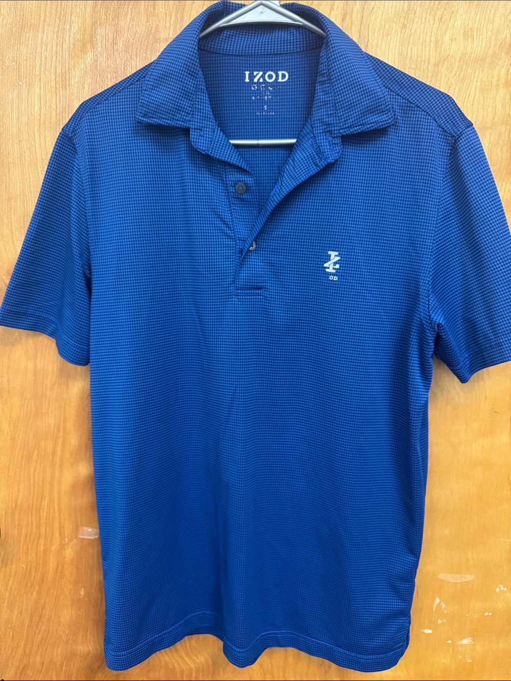 Izod Royal Blue Men’s Golf Polo with Subtle Texture